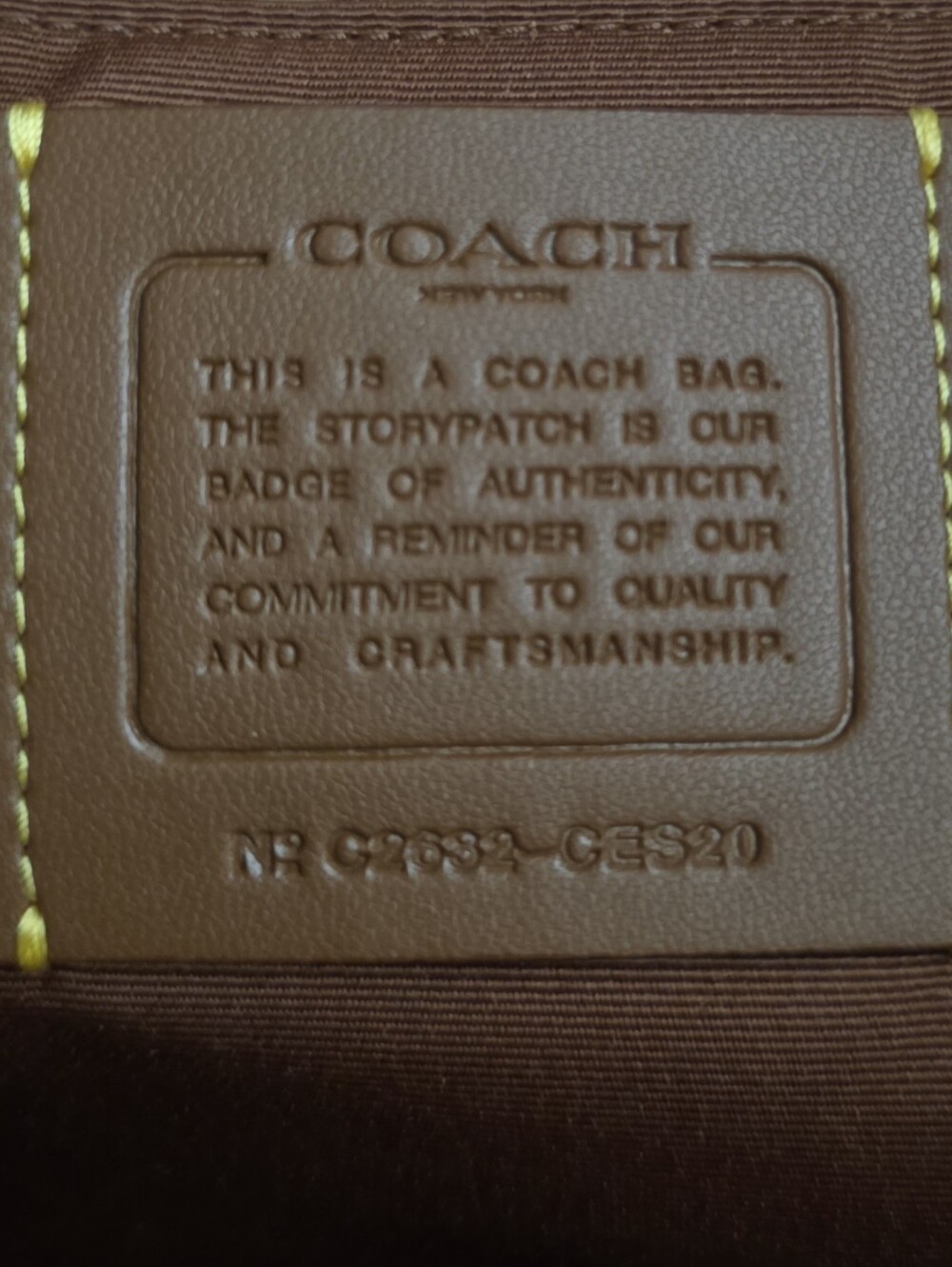 Coach Large City Tote Bag With Charms CES20 Straw/Gold/Russet - Picture 10 of 12